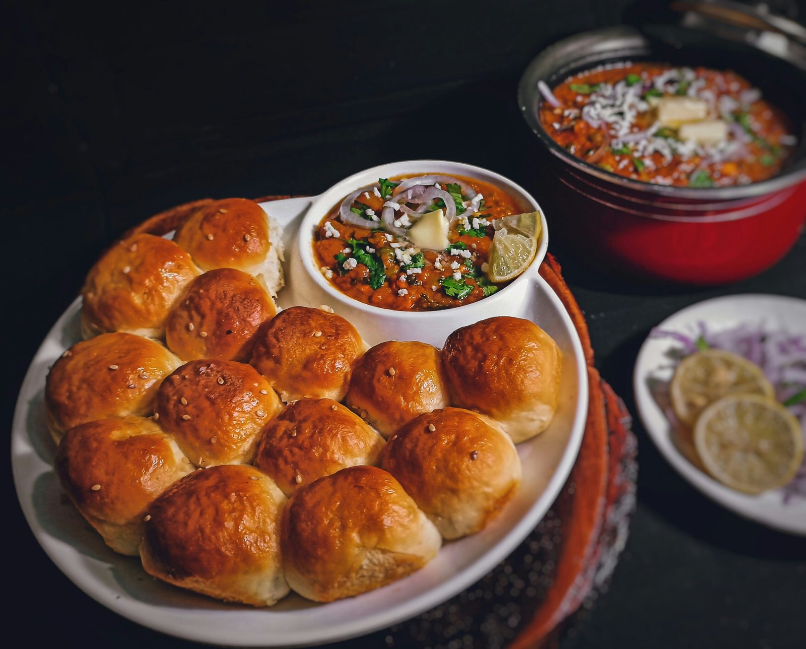 Traditional Puneri misal with poha base like ShriKrishna Bhuvan Pune